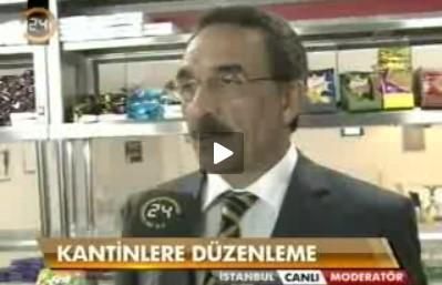 Vahap Osmanoğlu Kanal 24'te Okul Kantini Hijyenini Anlattı